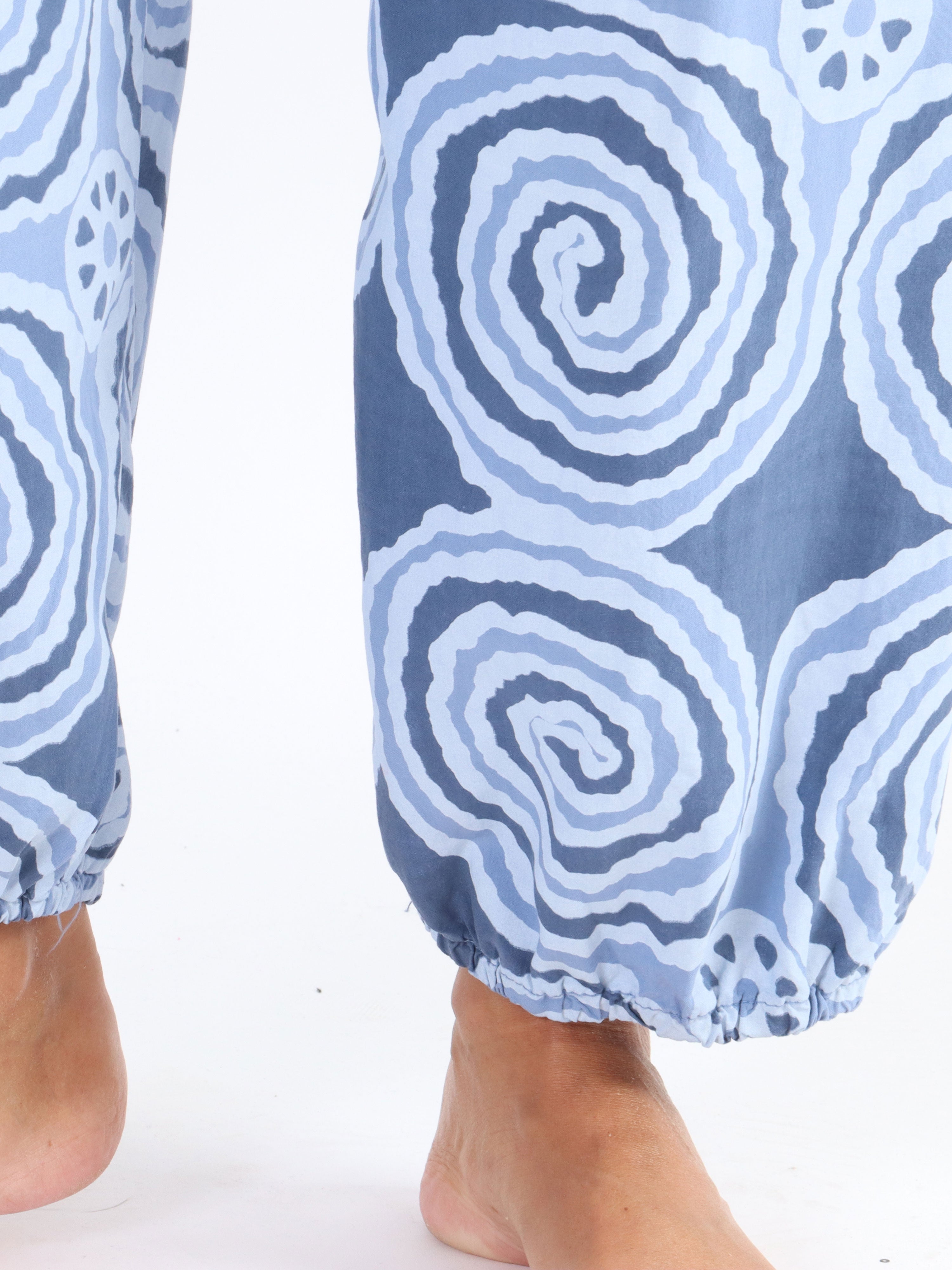 Ninell - Mönstrade haremsbyxor i viskos